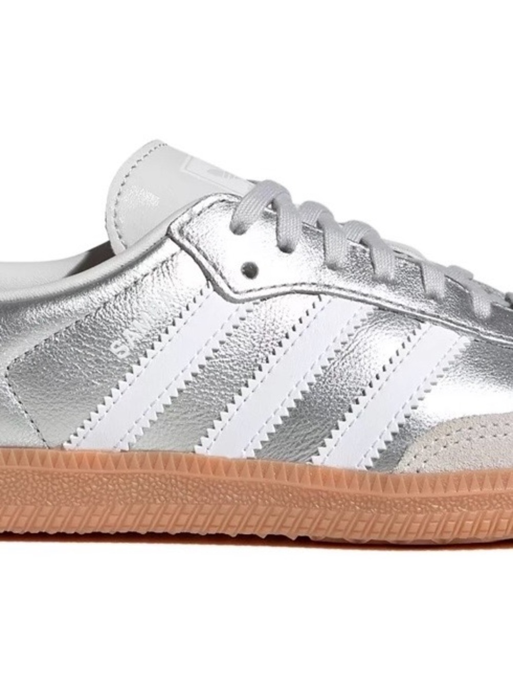 adidas Originals Silver, White and Gum-Soled Women's Sneakers - Picture 7 of 9